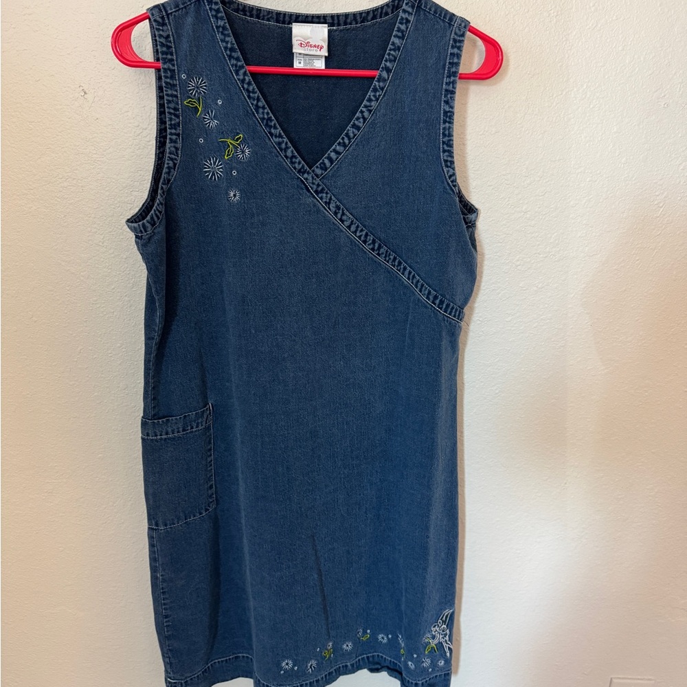 Disney Store Vintage Denim Tinkerbell Dress